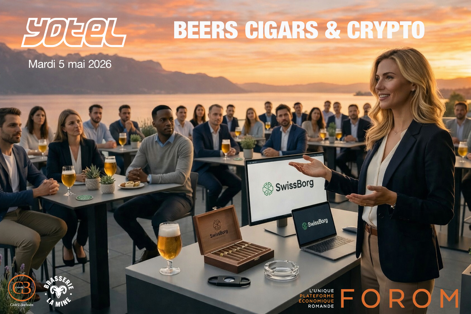 Visuel BEER, Cigars & Crypto - YOTEL